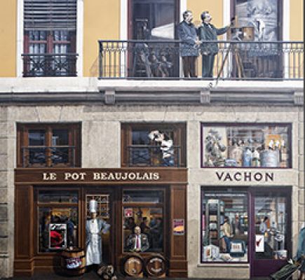 The slopes of the Croix-Rousse hill and the famous people of Lyon mural