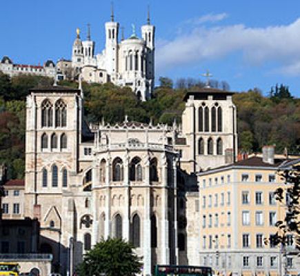 From Fourvière to the river Saône